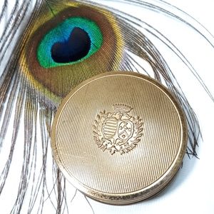 Du Barry Rouge Compact Vintage Brass Red Trump